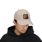Dad Cap — Embroidered Fiery Lion Patch Baseball Hat Hats Printify