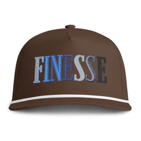Finesse Rope Cap Hats Printify Espresso Adjustable