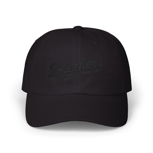 Brothers Dad Cap – Vintage Script Embroidered Baseball Hat Hats Printify Black One size