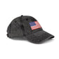 Vintage Washed Dad Hat with Embroidered American Flag — Patriotic Cap for 4th of July & Everyday Wear Hats Printify