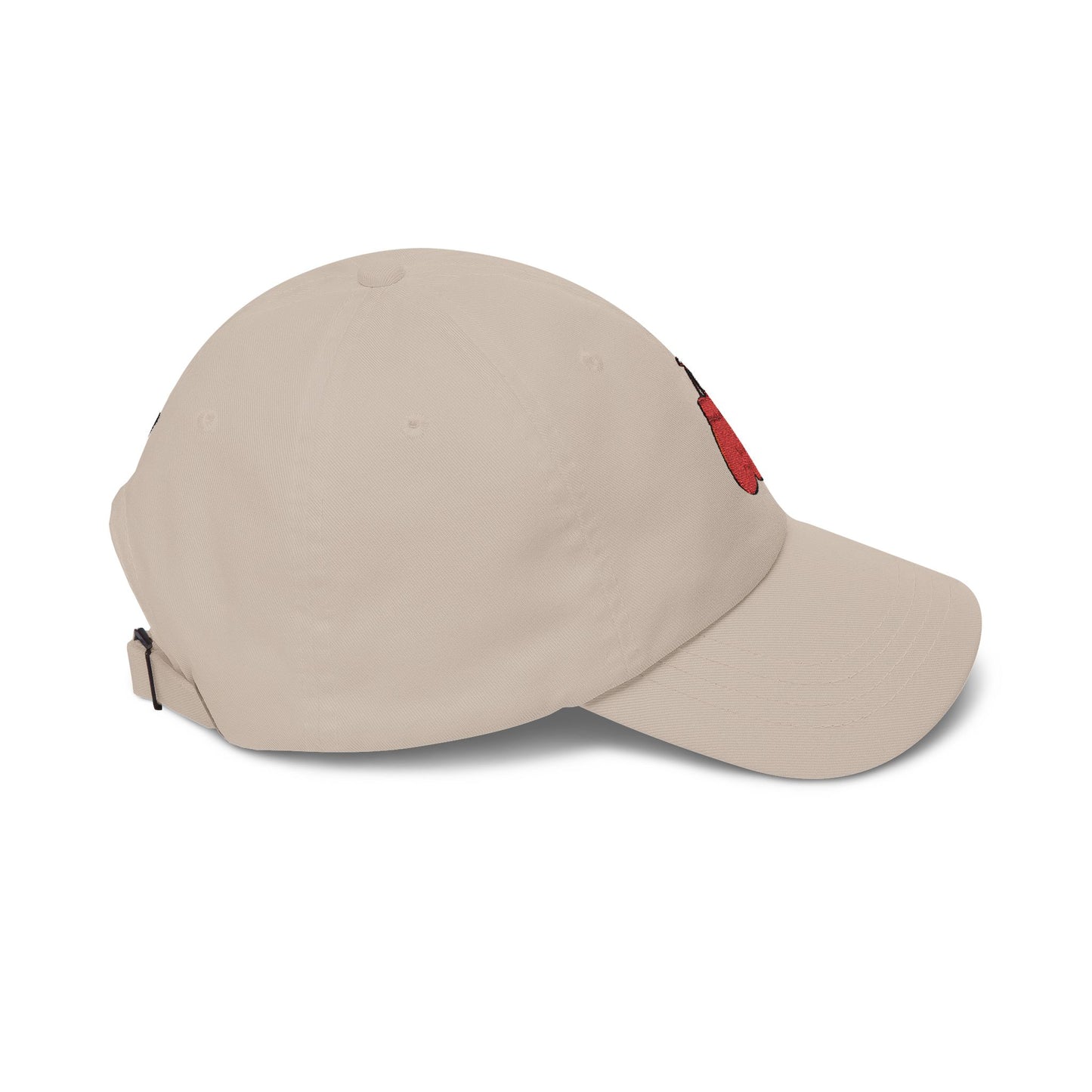 Dad Cap with Red Boxing Gloves Embroidery – Vintage Sports Baseball Hat Hats Printify