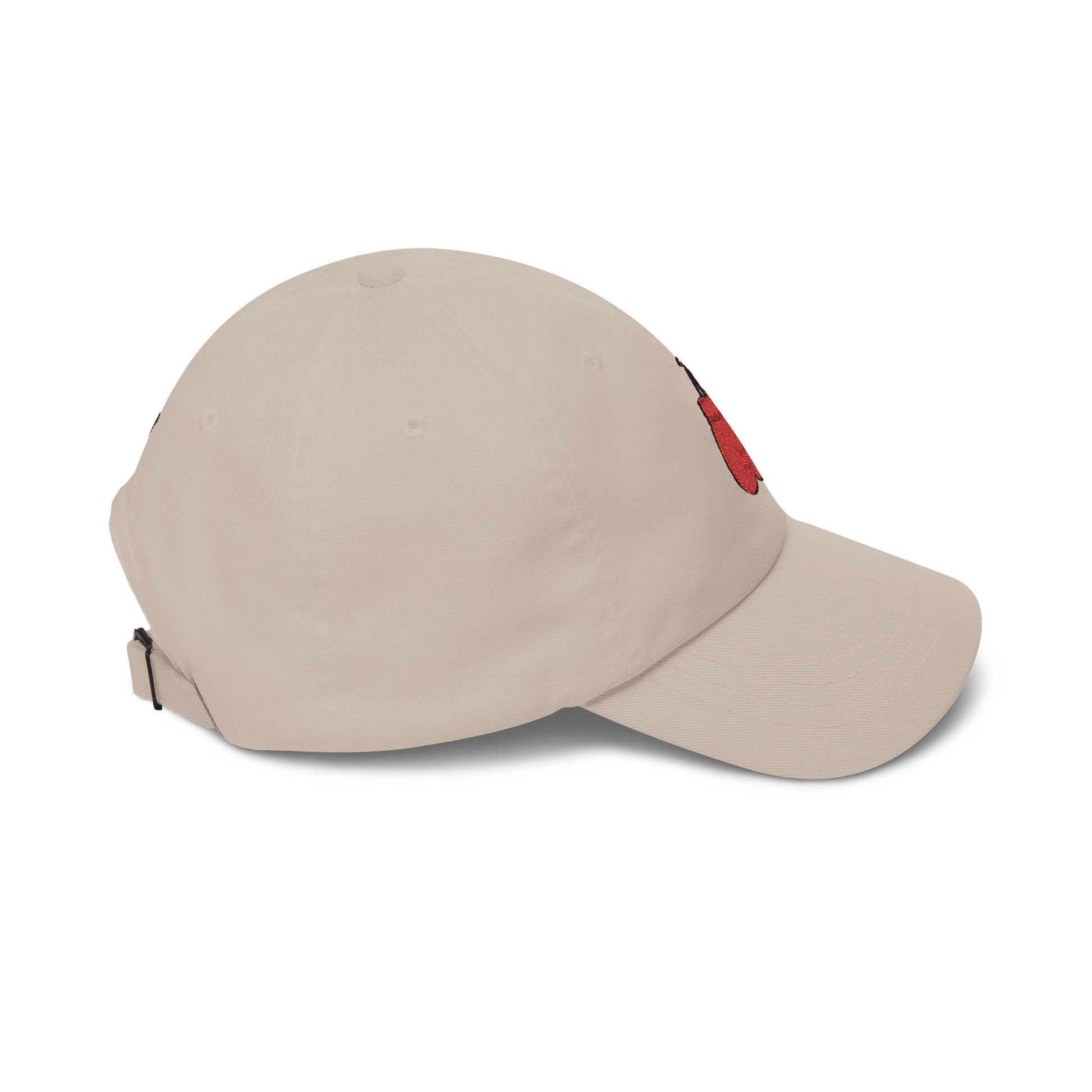 Dad Cap with Red Boxing Gloves Embroidery – Vintage Sports Baseball Hat Hats Printify