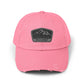 Explorer Wild Spirit Distressed Cap — Mountain Outdoors Dad Hat Hats Printify True Pink One size