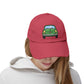 Distressed Cap — Retro Green Car Graphic Hat