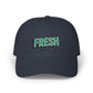 Fresh Embroidered Dad Cap — White Casual Baseball Hat Hats Printify Navy One size