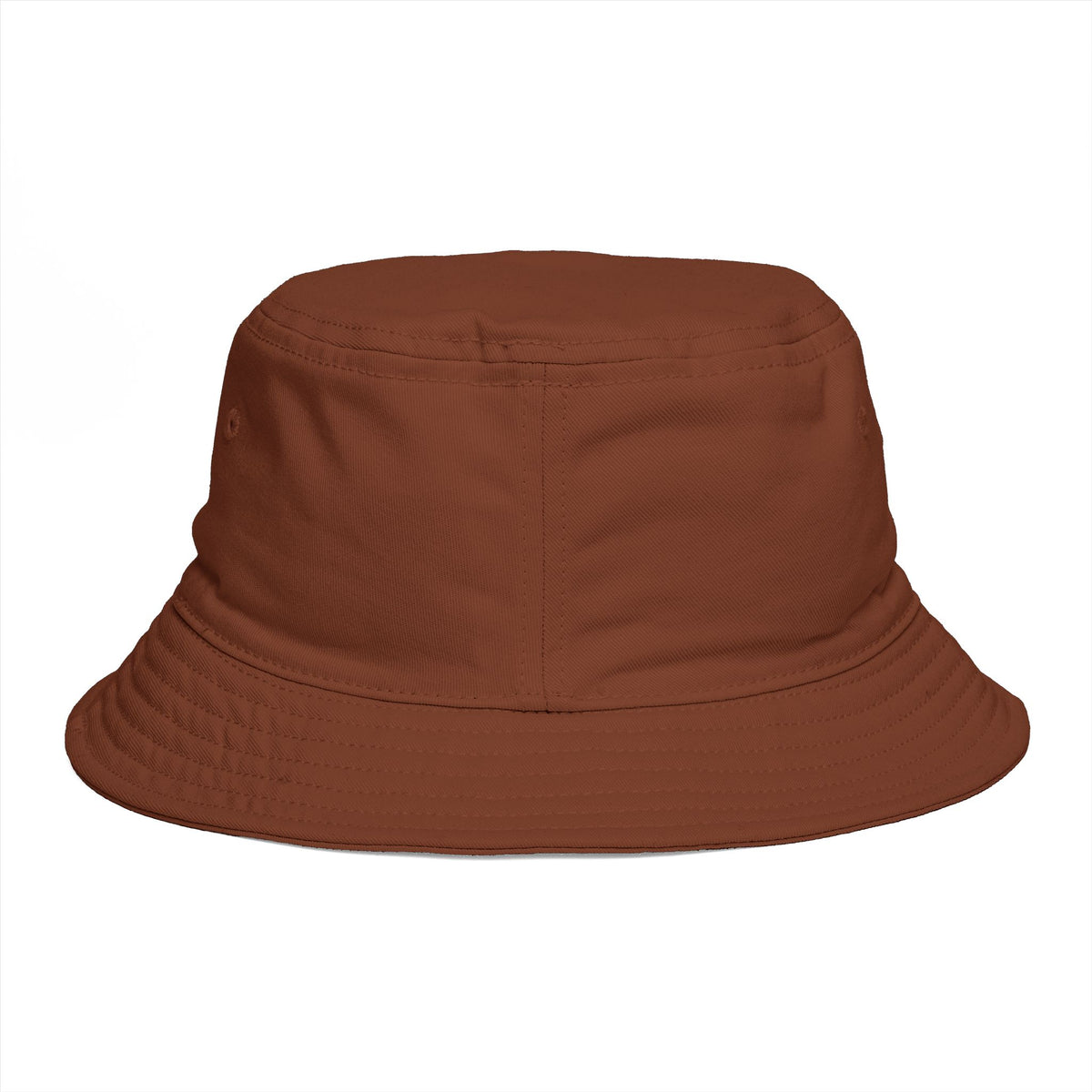 Flamingo Embroidered Bucket Hat — Brown Tropical Summer Sun Hat Hats Printify