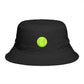Tennis Ball Brown Bucket Hat — Retro Sport Casual Sun Hat Hats Printify One size Black
