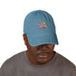 Embroidered Denim Hat — Colorful "Culture" Floral Logo Cap Hats Printify
