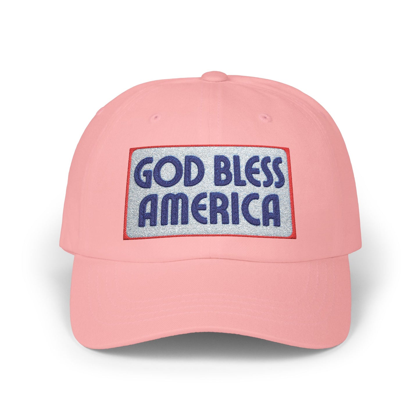 God Bless America Dad Cap — Patriotic Embroidered Baseball Hat