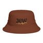 Bucket Hat — 'Jew' Logo with Bagels Embroidery | Retro Jewish Food Pride Cap Hats Printify