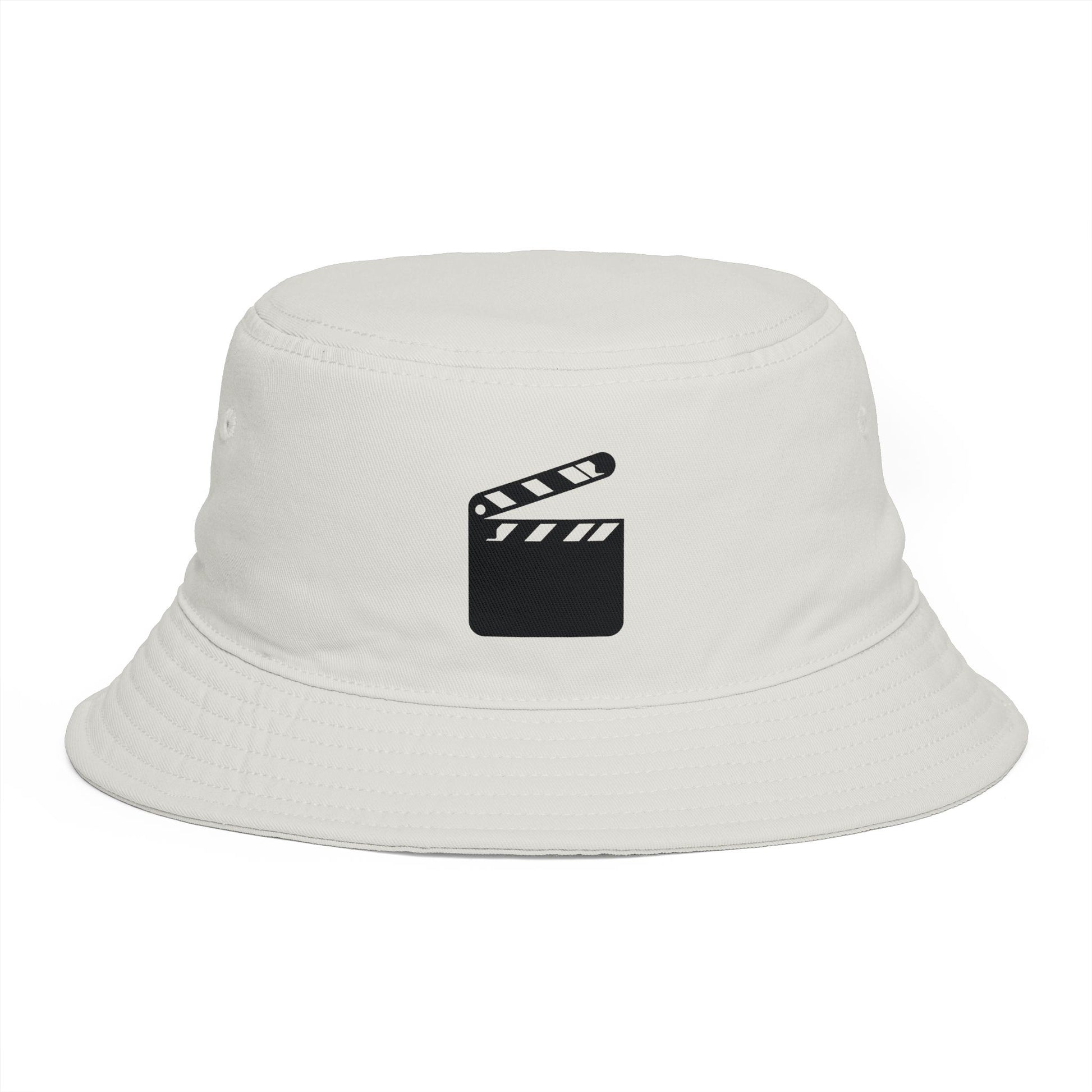 Film Director Bucket Hat - Clapperboard Logo Casual Bucket Hat Hats Printify One size Ecru