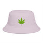 Cannabis Leaf Bucket Hat — Brown Marijuana Graphic Sun Hat Hats Printify One size Orchid
