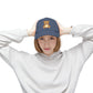 Teddy Bear Distressed Cap — Cute Retro Plush Hat for Casual Wear