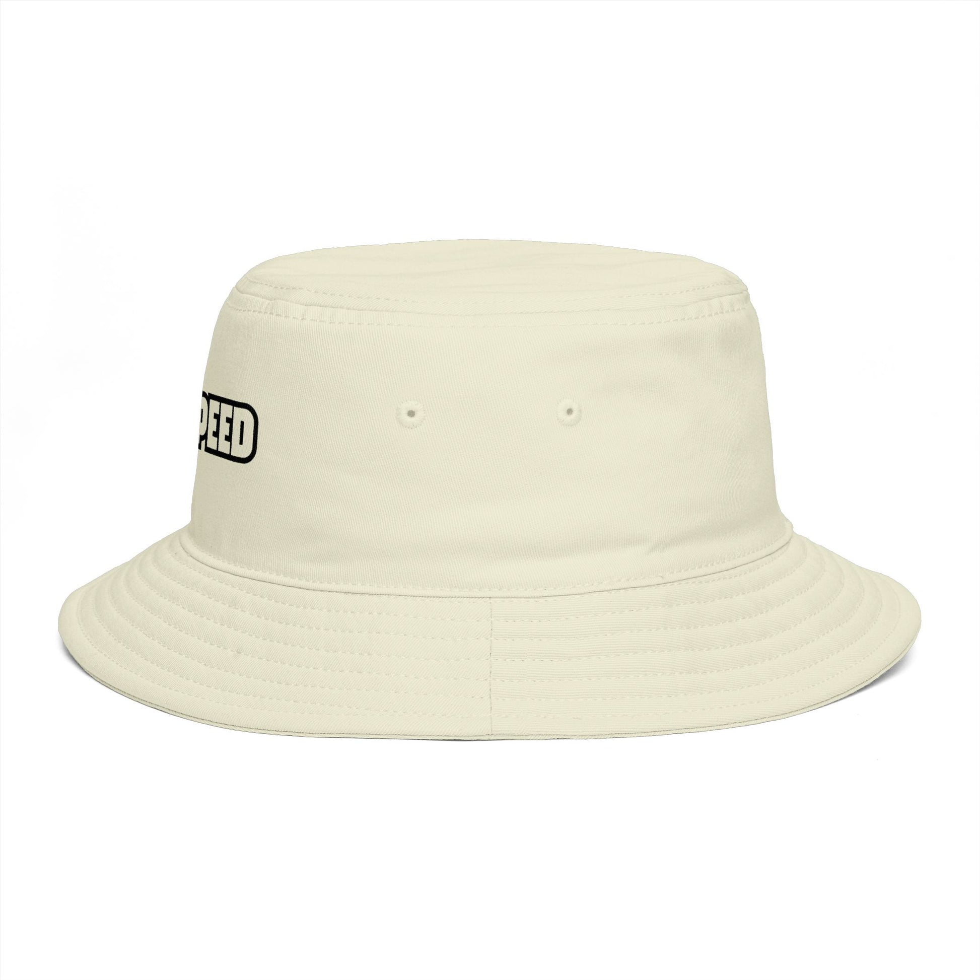 Godspeed Bucket Hat — Retro Script Embroidered Brown Sun Hat Hats Printify
