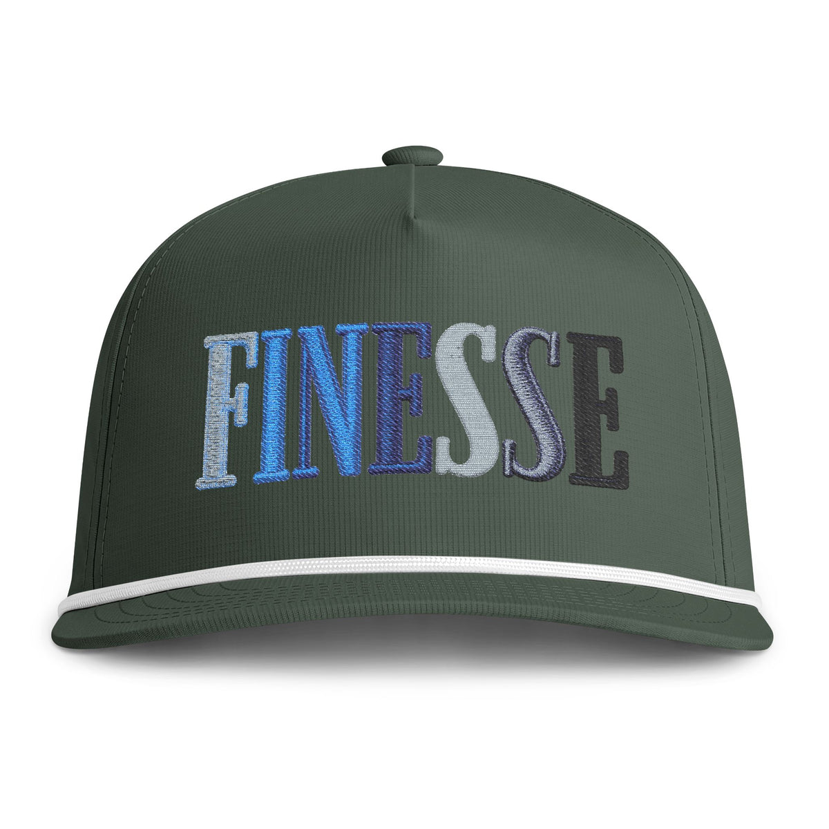 Finesse Rope Cap Hats Printify Moss Adjustable