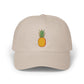 Pineapple Embroidered Dad Cap — Tropical Pineapple Baseball Hat Hats Printify Stone One size