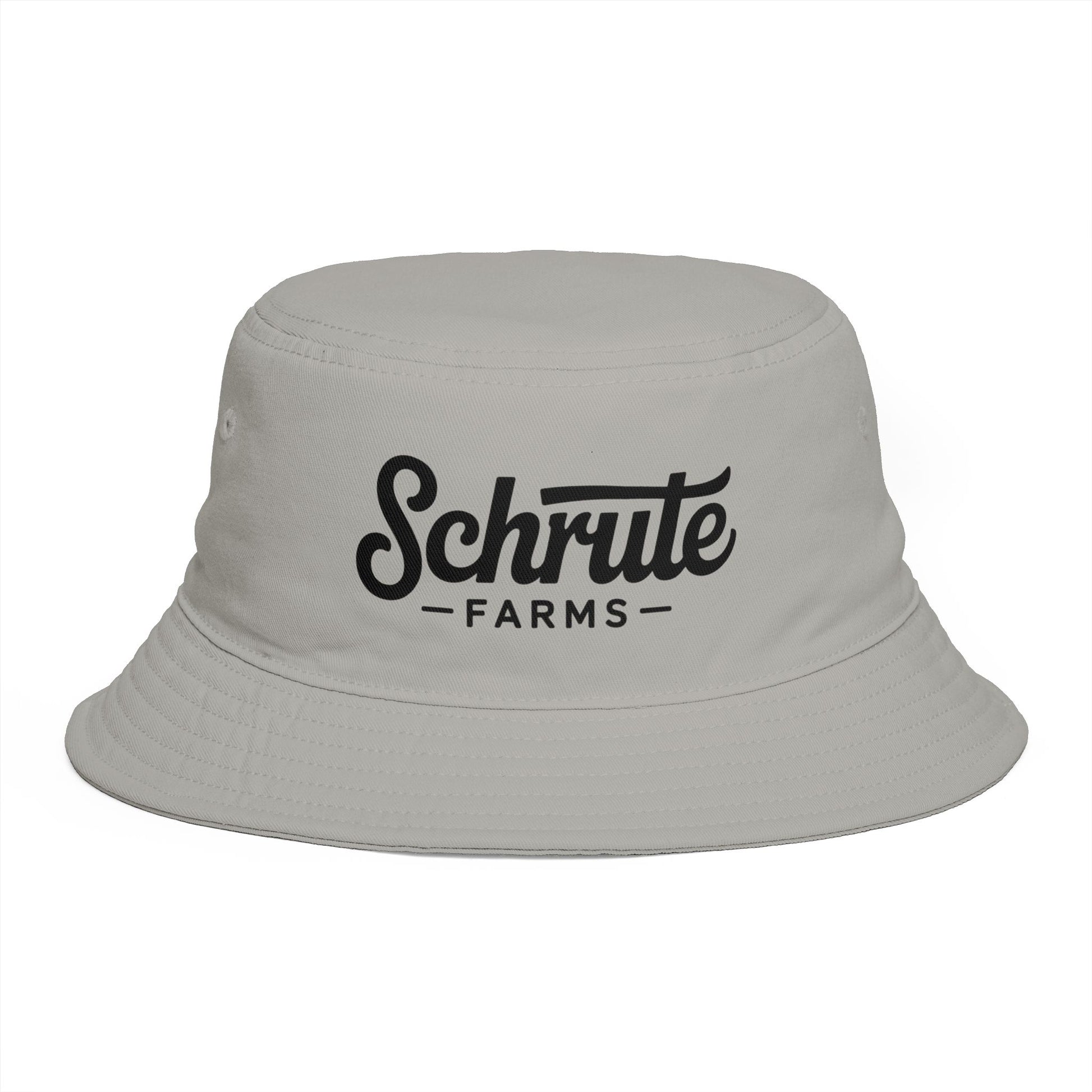 Schrute Farms Bucket Hat — Brown Retro Logo Farmwear Hats Printify One size Storm