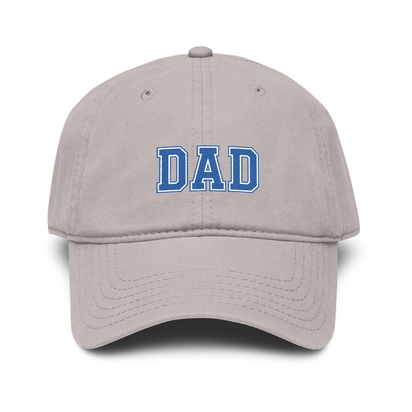 Dad Embroidered Washed Baseball Cap Hats Printify One size Gray