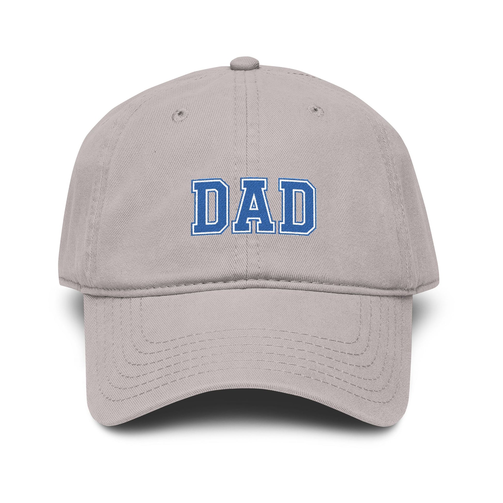 Dad Embroidered Washed Baseball Cap Hats Printify One size Gray