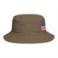 American Flag Bucket Hat — Patriotic USA Embroidered Sun Hat