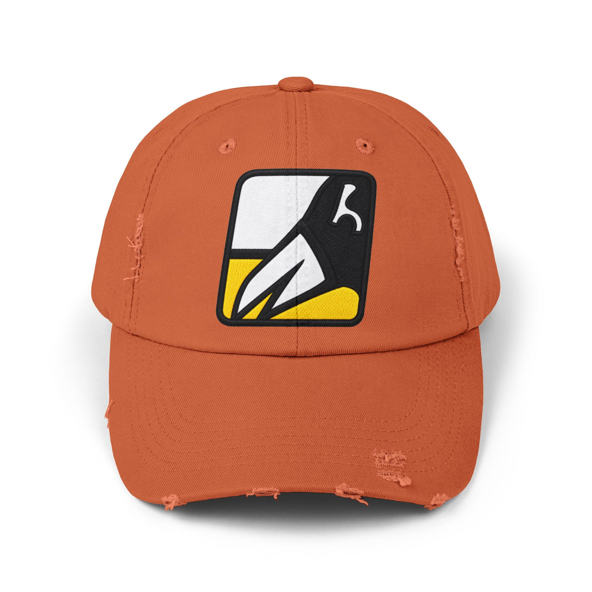 Unisex Distressed Cap Hats Printify Burnt Orange One size