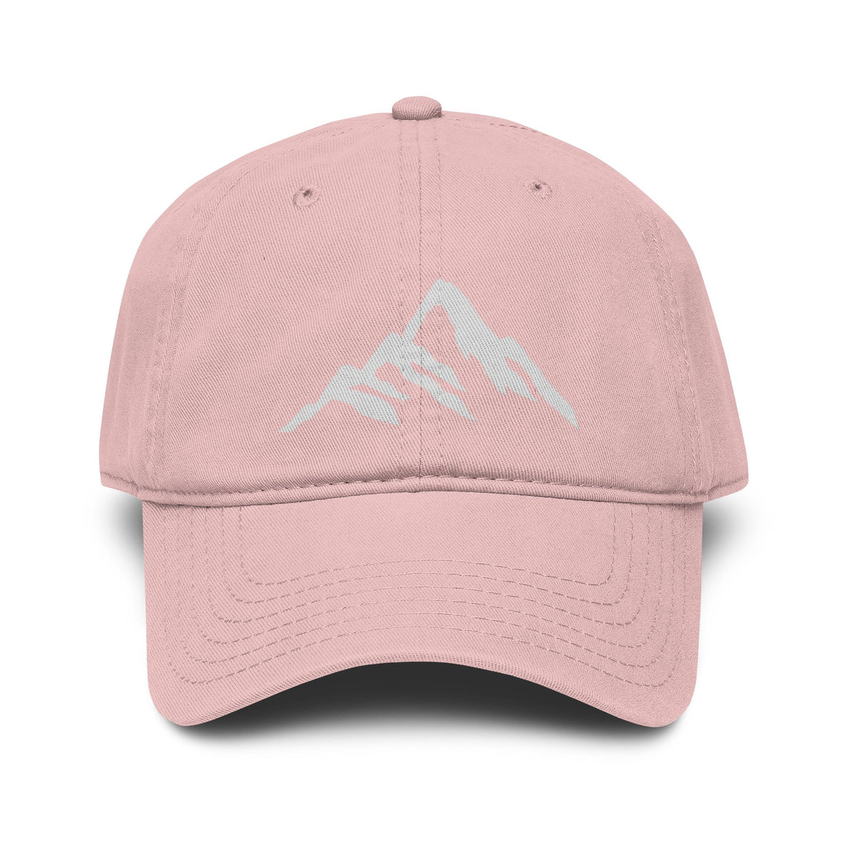 Washed Mountain Embroidered Baseball Cap Hats Printify One size Dusty Rose
