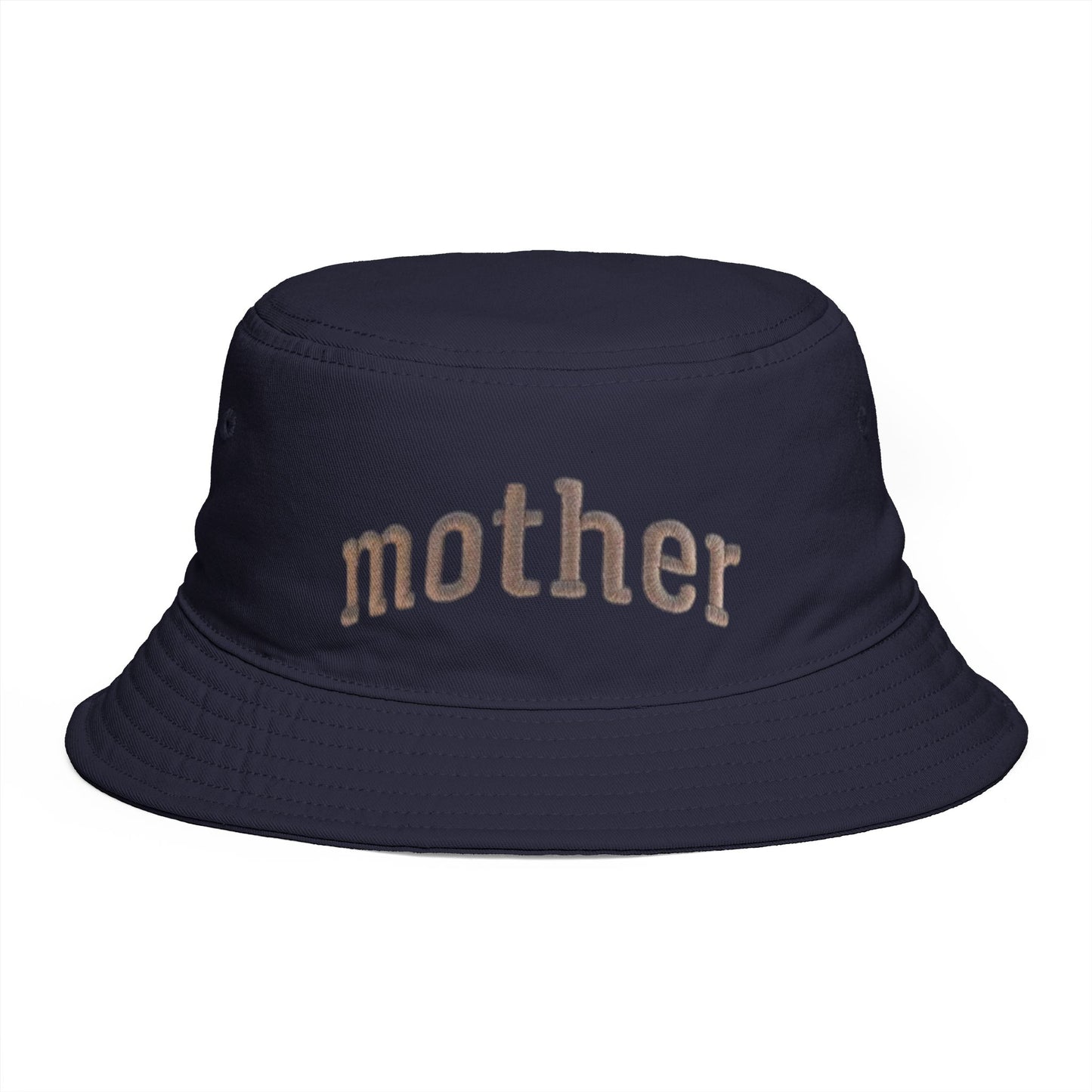 Mother Embroidered Bucket Hat — Cozy Retro Mom Statement Hat