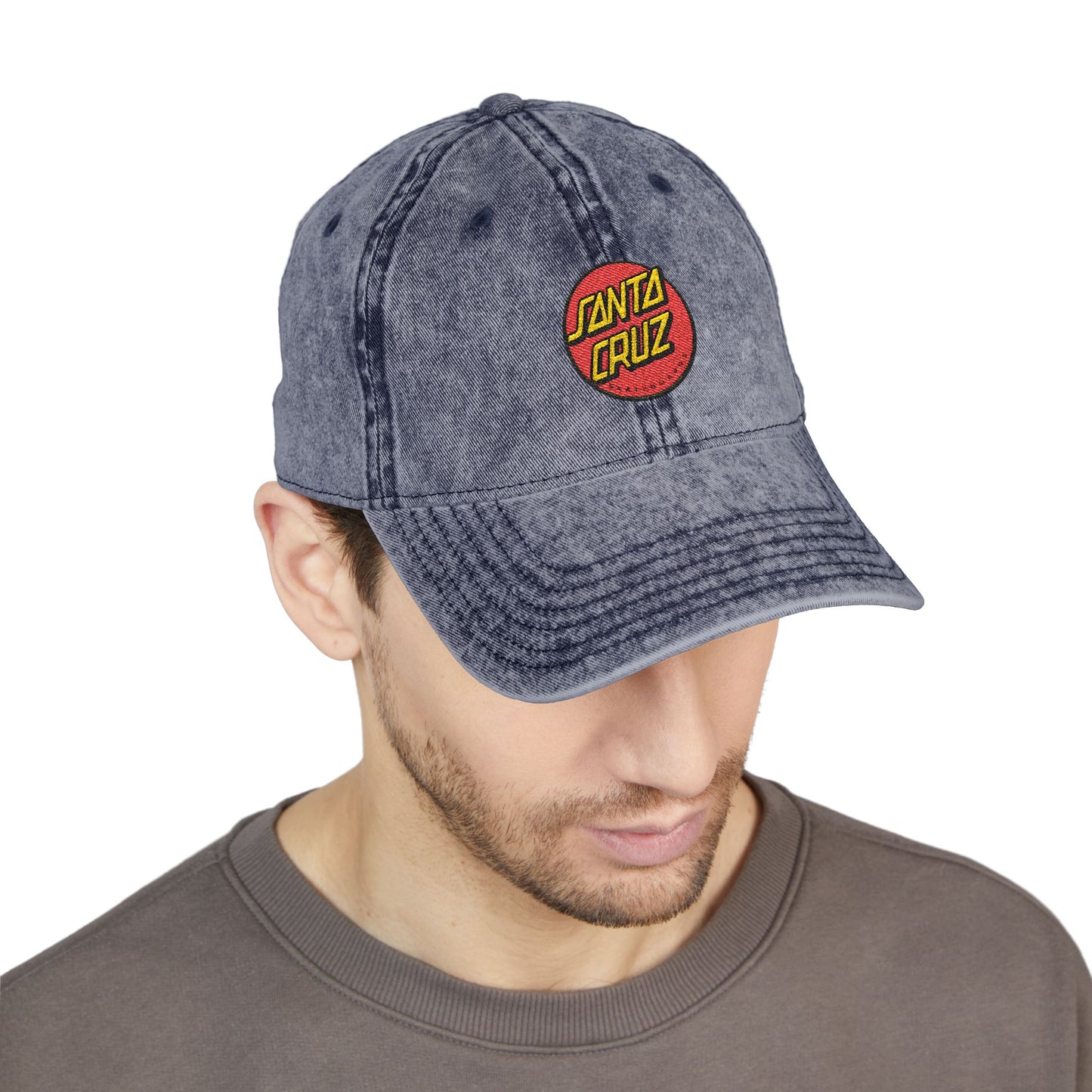 Vintage Embroidered Cap — Santa Cruz Retro Baseball Hat