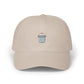 Dad Cap with Tiny Shaved Ice Embroidery – Minimal Summer Hat Hats Printify Stone One size