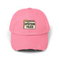 Distressed Cap — "Epstein Files" Vintage Folder Patch Hats Printify True Pink One size