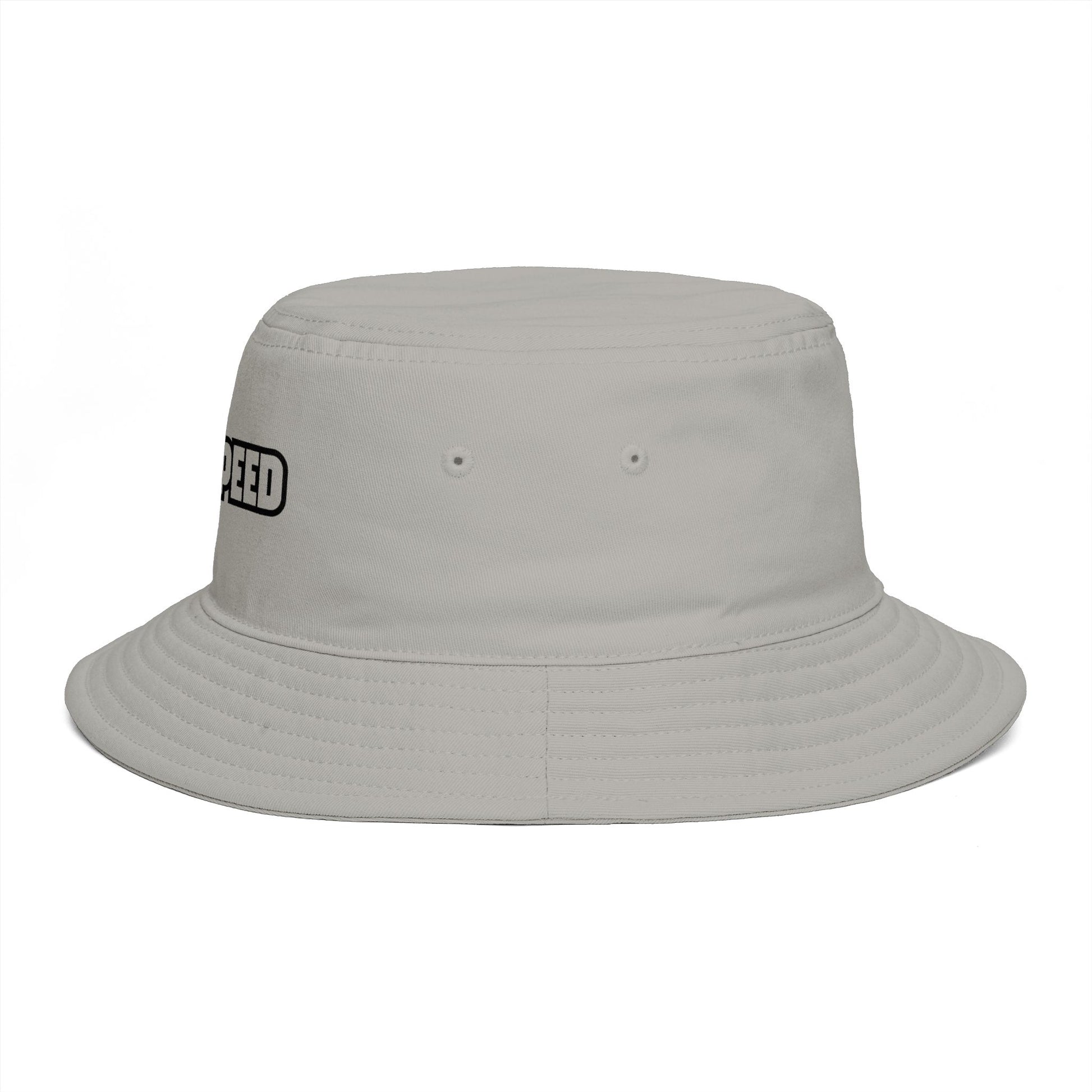 Godspeed Bucket Hat — Retro Script Embroidered Brown Sun Hat Hats Printify