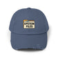 Distressed Cap — "Epstein Files" Vintage Folder Patch Hats Printify Scotland Blue One size