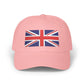 Union Jack Embroidered Dad Cap Hats Printify Pink One size