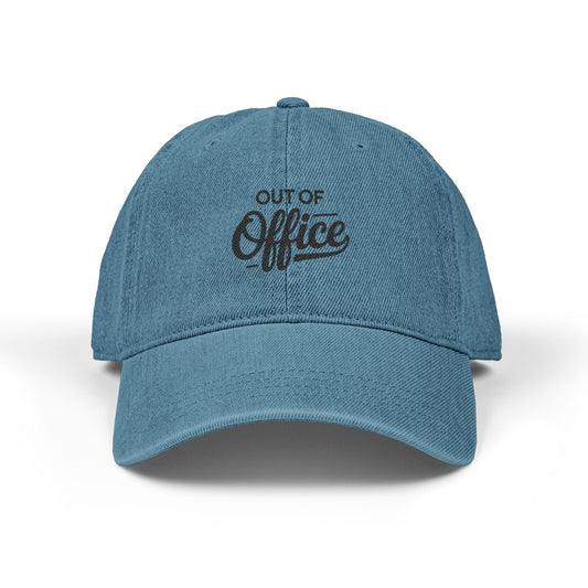 Denim Hat (Embroidery) Hats Printify One size Blue