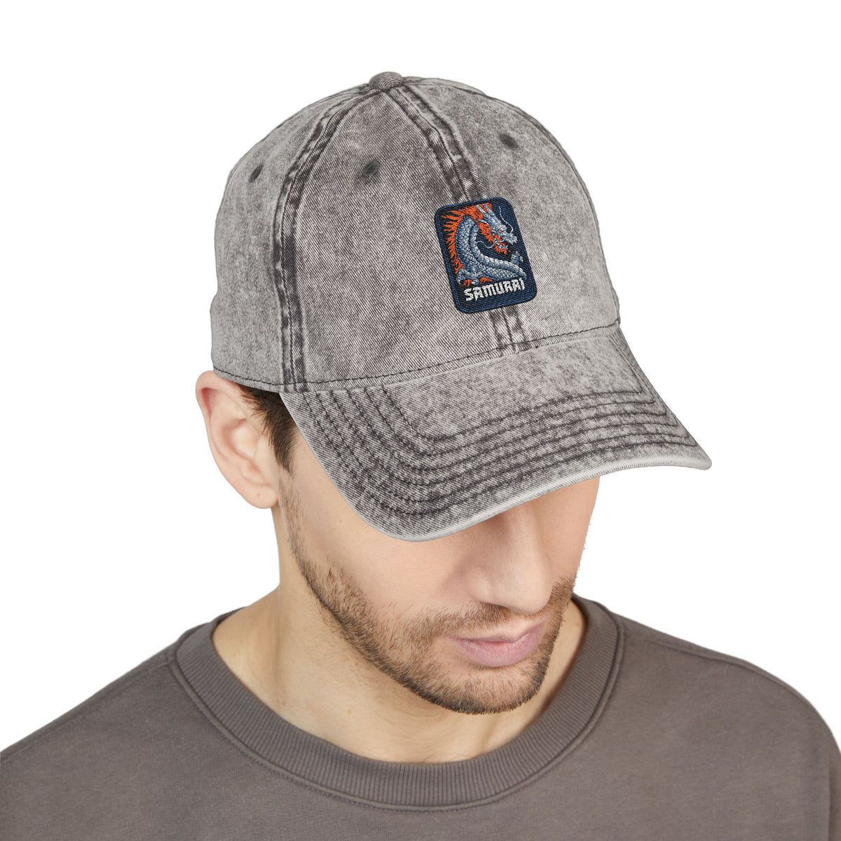 Embroidered Vintage Wave Cap Hats Printify