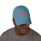 Embroidered 'Cola' Denim Hat – Vintage Script Baseball Cap Hats Printify