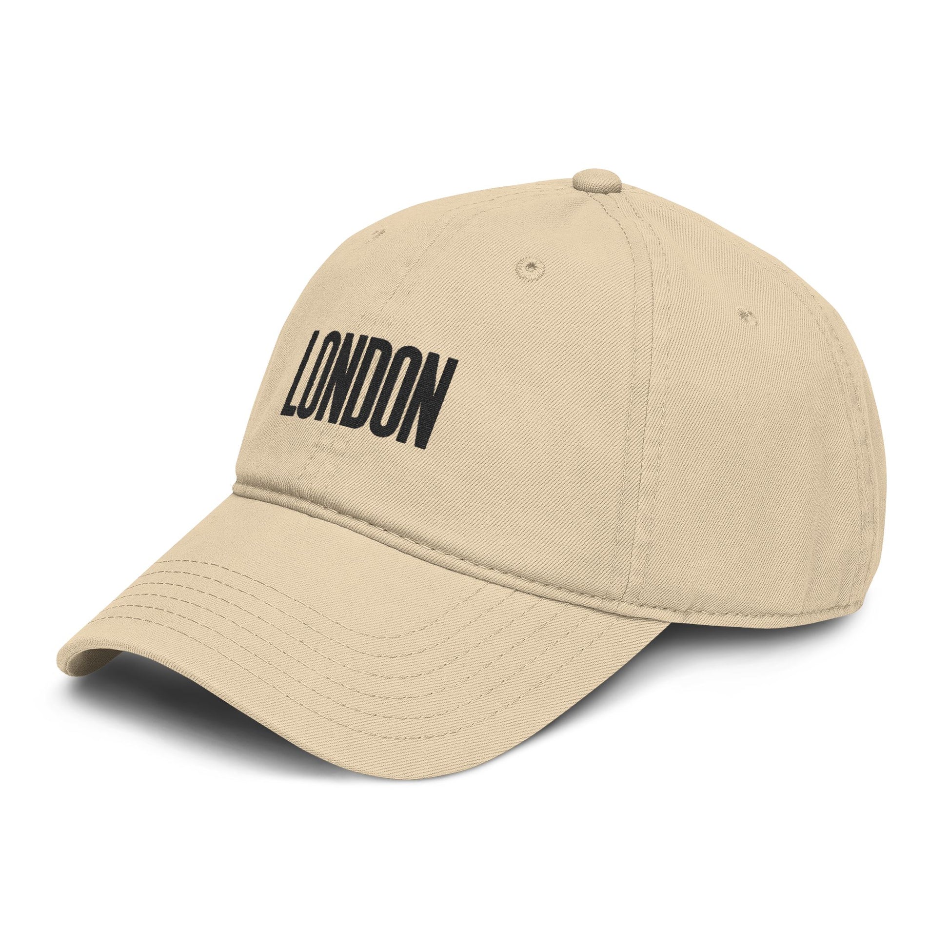 London Embroidered Washed Baseball Cap Hats Printify
