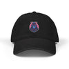 Embroidered Cosmic Bat Denim Hat — Gothic Moon Night Baseball Cap Hats Printify One size Black