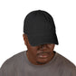 Drunk Embroidered Denim Hat – Distressed Black Baseball Cap