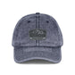 Vintage Embroidered Mountain Patch Cap — Washed Red Dad Hat Hats Printify One size Navy