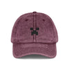 Pixel Creeper Face Vintage Cap | Embroidered Gaming Dad Hat Hats Printify One size Maroon