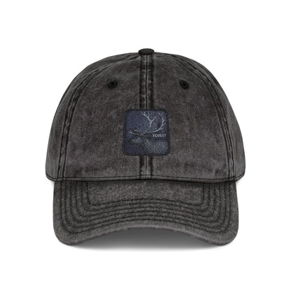 Vintage Embroidered Cap — Starry Night Patch Hats Printify One size Black