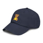 Embroidered Golden Teddy Baseball Cap Hats Printify