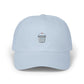 Dad Cap with Tiny Shaved Ice Embroidery – Minimal Summer Hat Hats Printify Light Blue One size