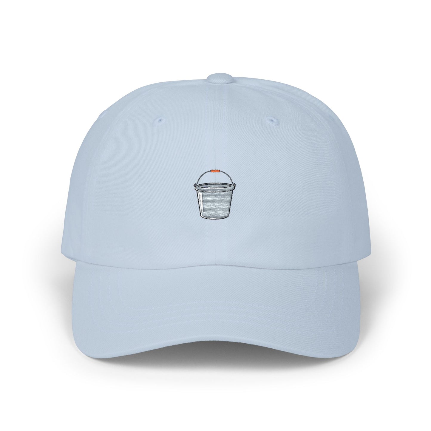 Dad Cap with Tiny Shaved Ice Embroidery – Minimal Summer Hat Hats Printify Light Blue One size