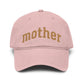 Mother Glitter Washed Baseball Cap — Sparkle Mom Hat for Mother's Day & Gifts