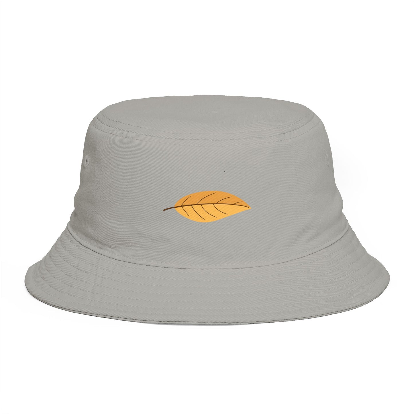Autumn Leaf Bucket Hat — Brown Fall Outdoor Sun Hat