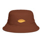 Autumn Leaf Bucket Hat — Brown Fall Outdoor Sun Hat