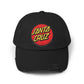 Santa Cruz Logo Distressed Cap – Vintage Skate Dad Hat Hats Printify