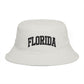 Florida Embroidered Bucket Hat — Retro Collegiate Sun Hat Hats Printify One size Ecru